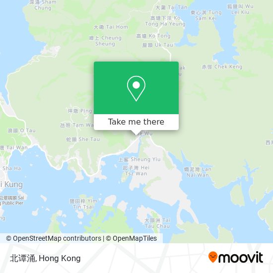 北谭涌 map