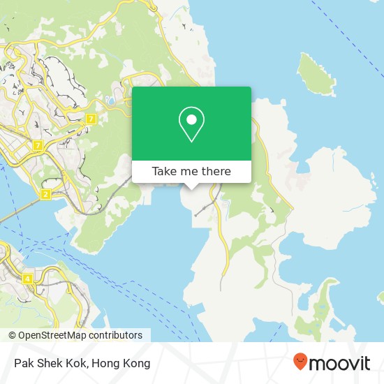 Pak Shek Kok map