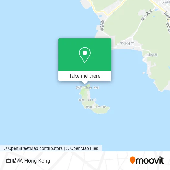 白腊灣 map