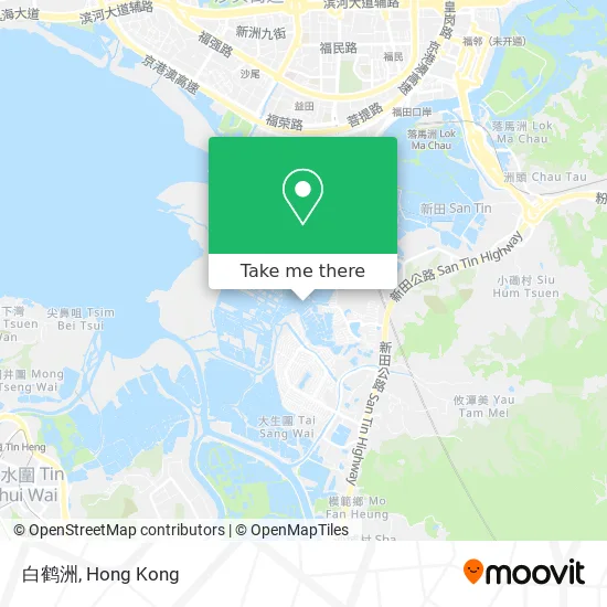 白鹤洲 map