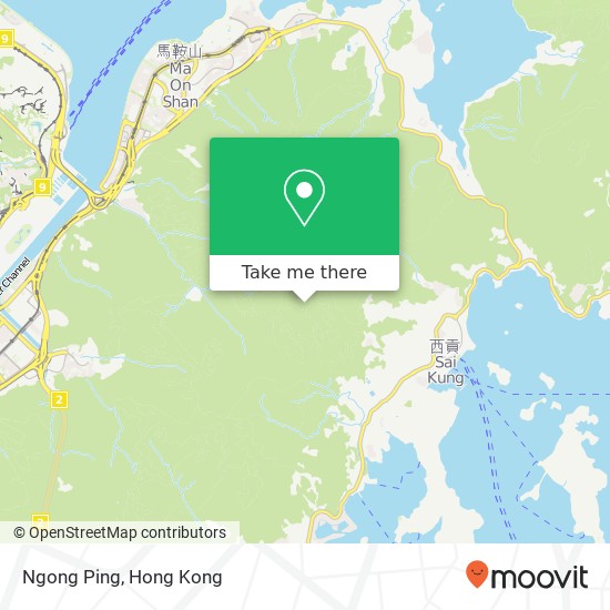 Ngong Ping map
