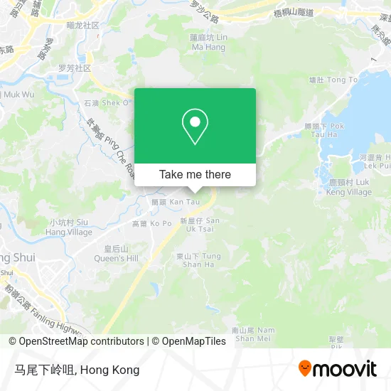马尾下岭咀 map
