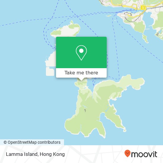 Lamma Island map