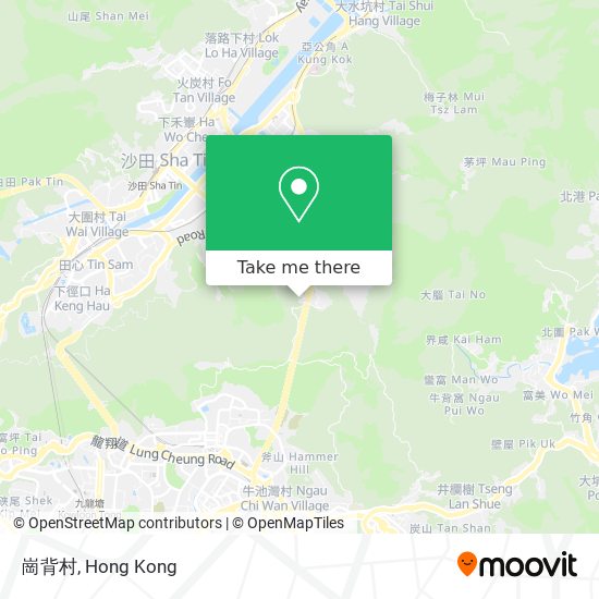 崗背村 map