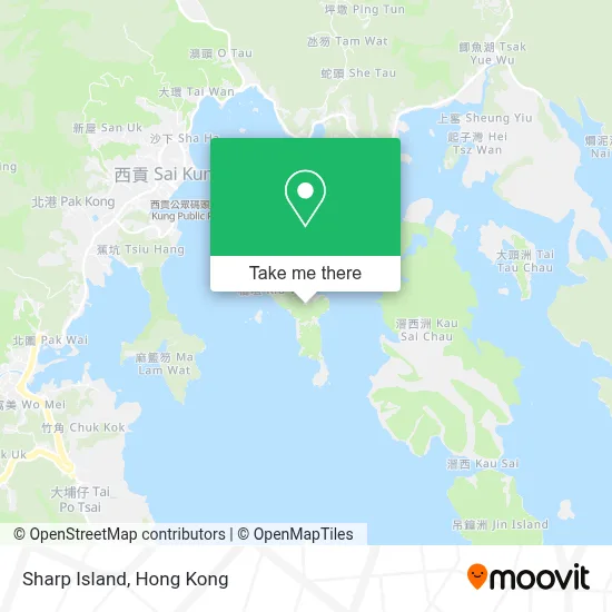 Sharp Island map