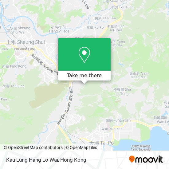 Kau Lung Hang Lo Wai map