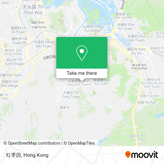 红枣田 map