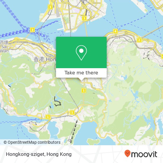 Hongkong-sziget map