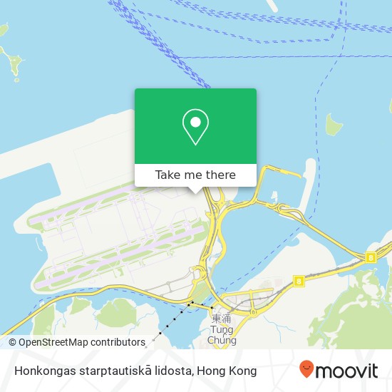 Honkongas starptautiskā lidosta地圖