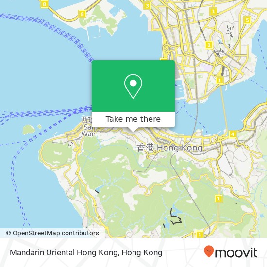 Mandarin Oriental Hong Kong map