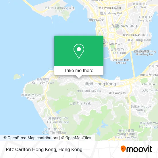 Ritz Carlton Hong Kong map