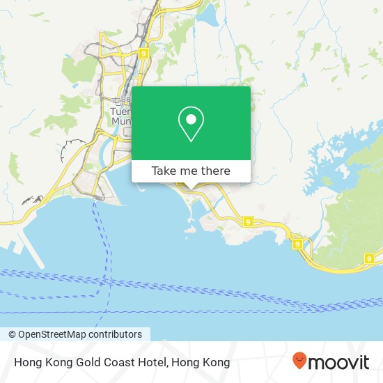 Hong Kong Gold Coast Hotel map