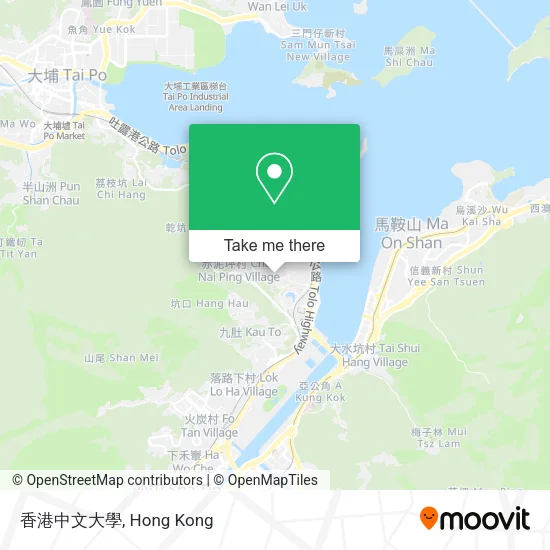 香港中文大學地圖