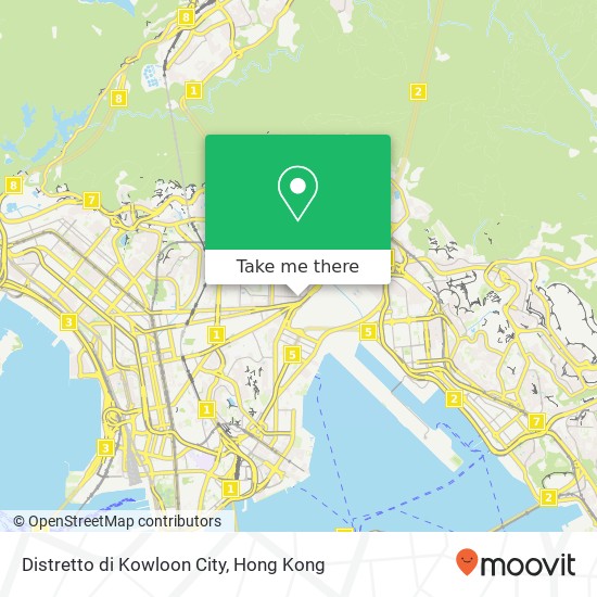 Distretto di Kowloon City map