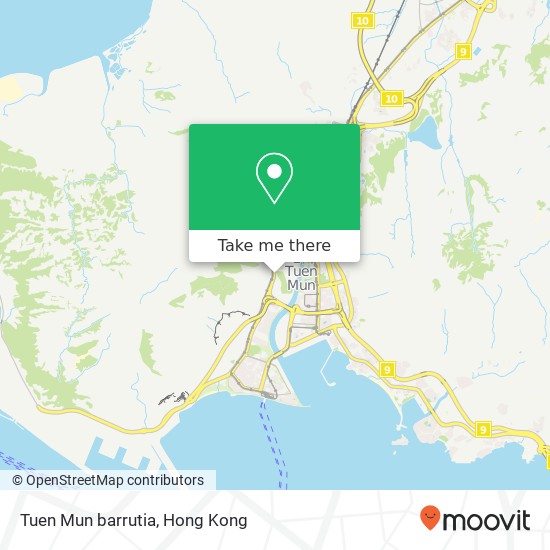 Tuen Mun barrutia map