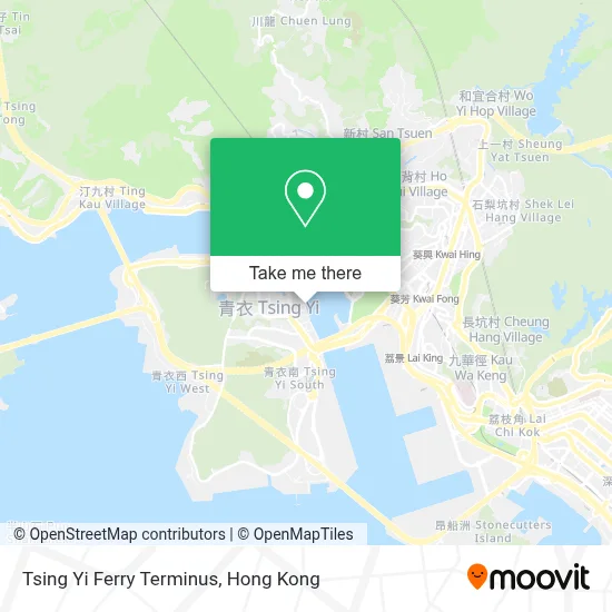 Tsing Yi Ferry Terminus map