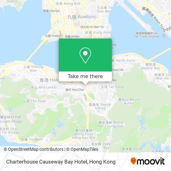 Charterhouse Causeway Bay Hotel map