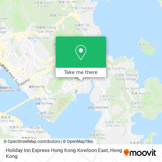 Holiday Inn Express Hong Kong Kowloon East map