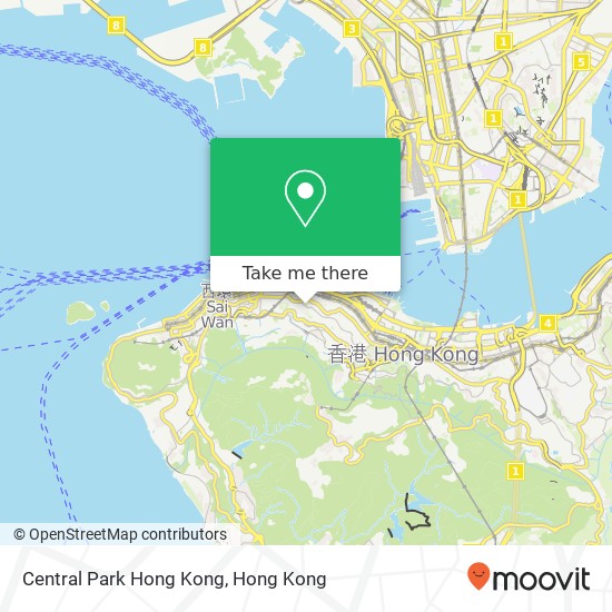 Central Park Hong Kong map