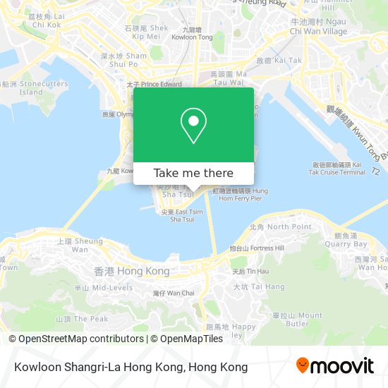 Kowloon Shangri-La Hong Kong map