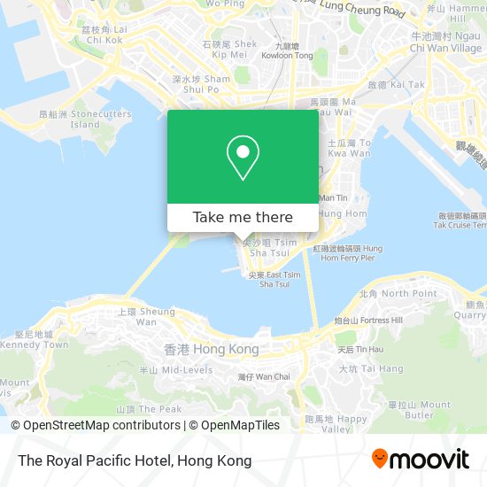The Royal Pacific Hotel map
