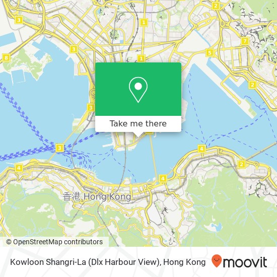 Kowloon Shangri-La (Dlx Harbour View) map