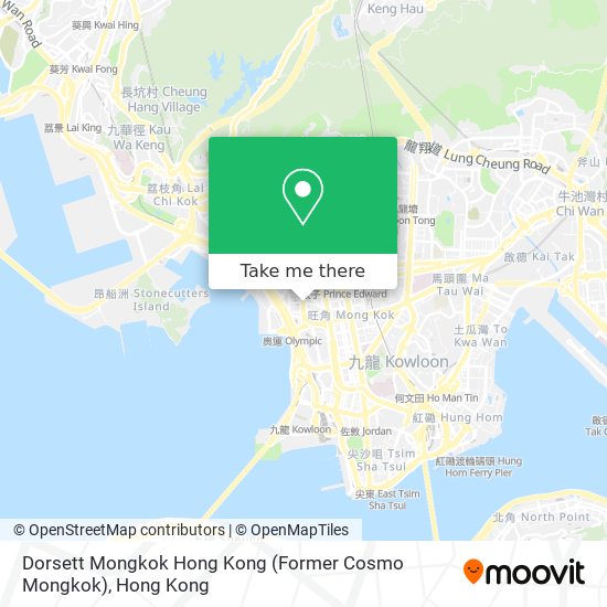 Dorsett Mongkok Hong Kong (Former Cosmo Mongkok) map