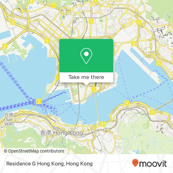 Residence G Hong Kong map