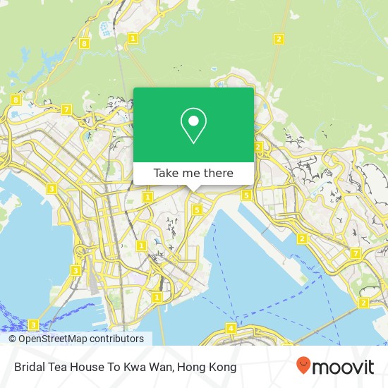 Bridal Tea House To Kwa Wan map