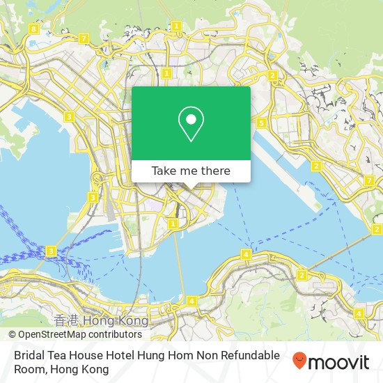 Bridal Tea House Hotel Hung Hom Non Refundable Room map