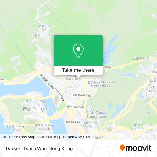 Dorsett Tsuen Wan map
