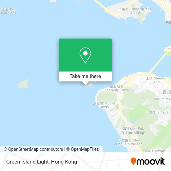 Green Island Light map