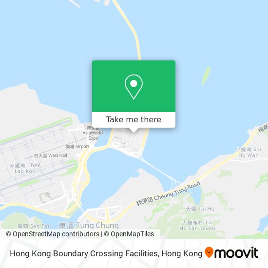 Hong Kong Boundary Crossing Facilities地圖