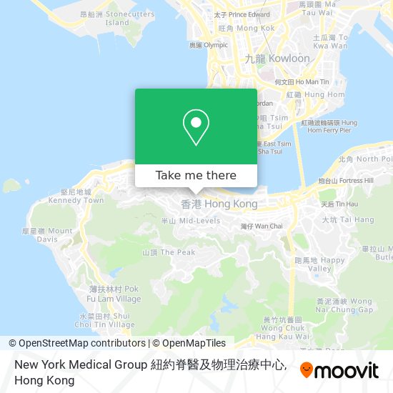 New York Medical Group 紐約脊醫及物理治療中心地圖