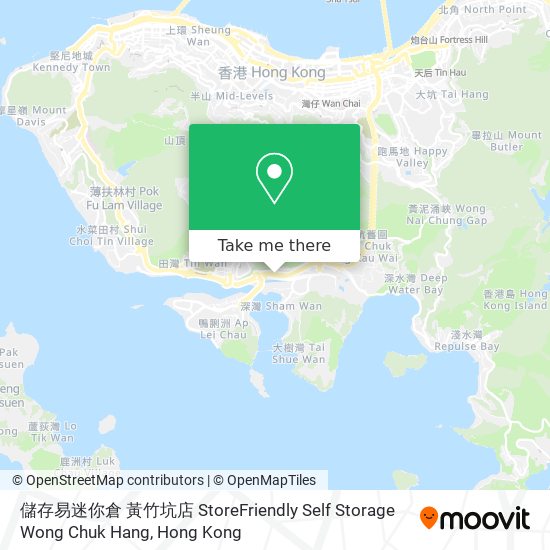 儲存易迷你倉 黃竹坑店 StoreFriendly Self Storage Wong Chuk Hang map
