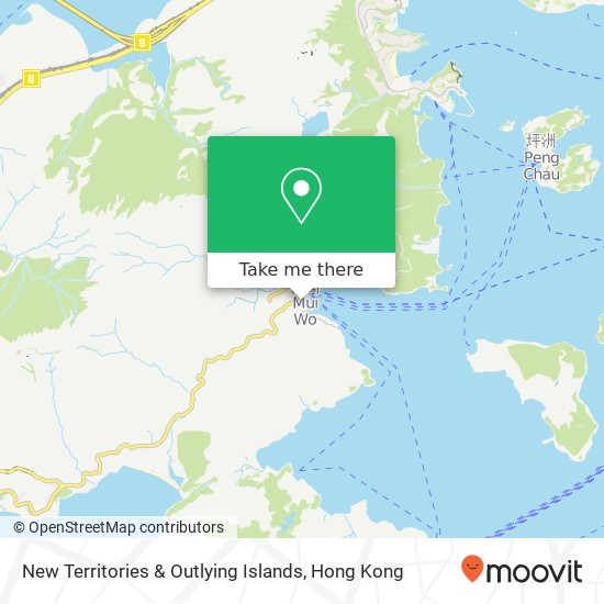 New Territories & Outlying Islands map