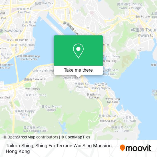 Taikoo Shing, Shing Fai Terrace Wai Sing Mansion map