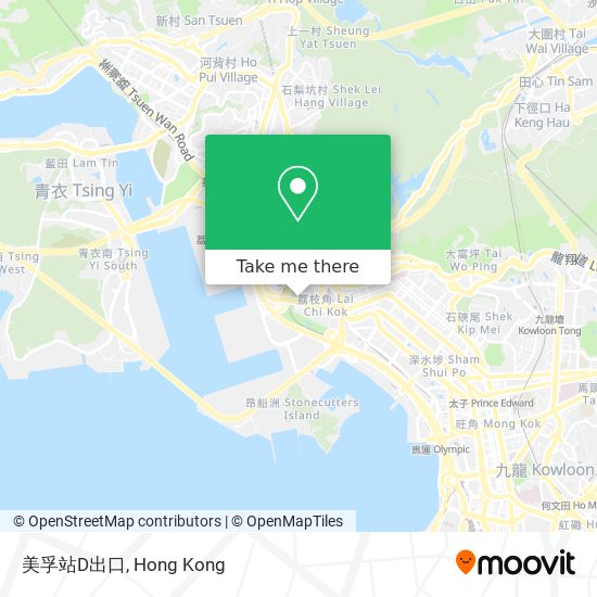 美孚站D出口地圖