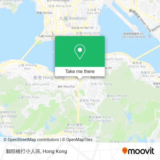 鵝頸橋打小人區地圖