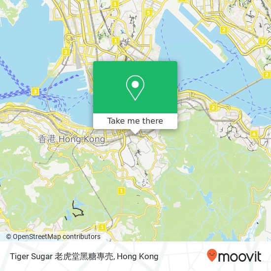 Tiger Sugar 老虎堂黑糖專売 map