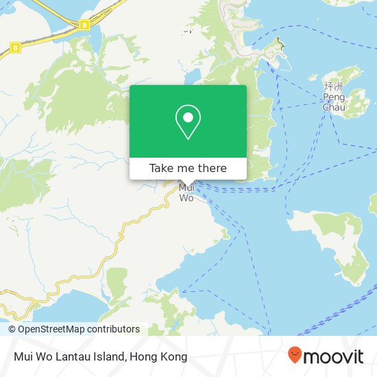 Mui Wo Lantau Island map