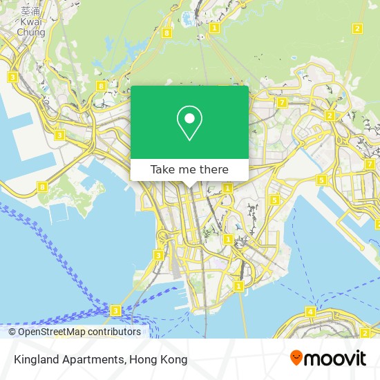 Kingland Apartments map