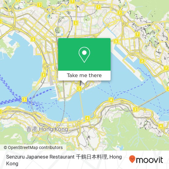 Senzuru Japanese Restaurant 千鶴日本料理 map