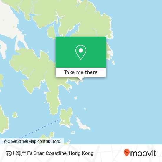 花山海岸 Fa Shan Coastline map