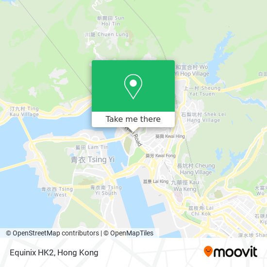 Equinix HK2 map