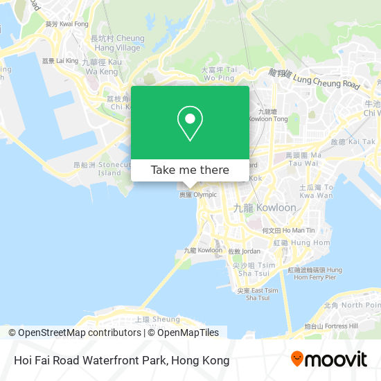 Hoi Fai Road Waterfront Park地圖