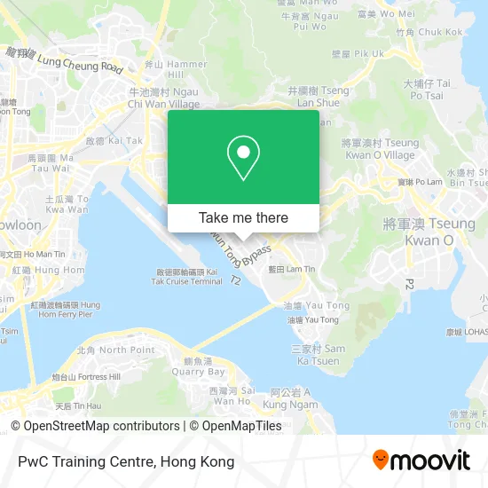 PwC Training Centre map
