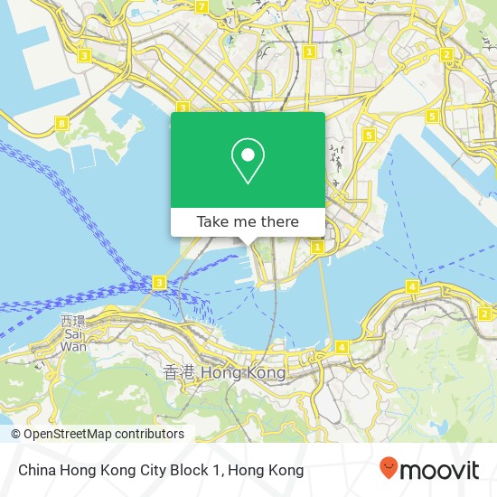 China Hong Kong City Block 1地圖