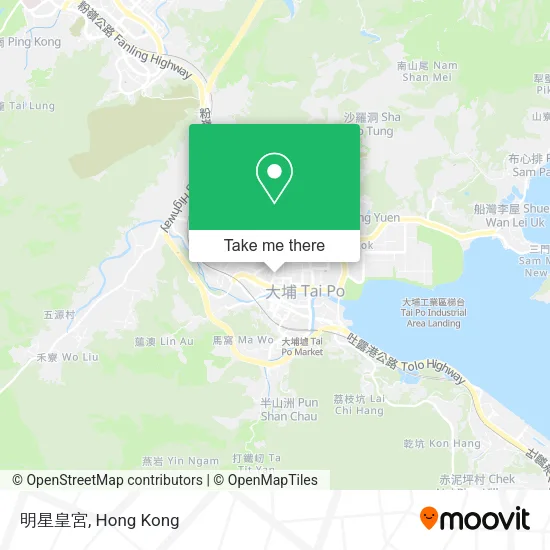 明星皇宮 map
