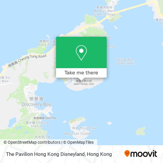 The Pavilion Hong Kong Disneyland map